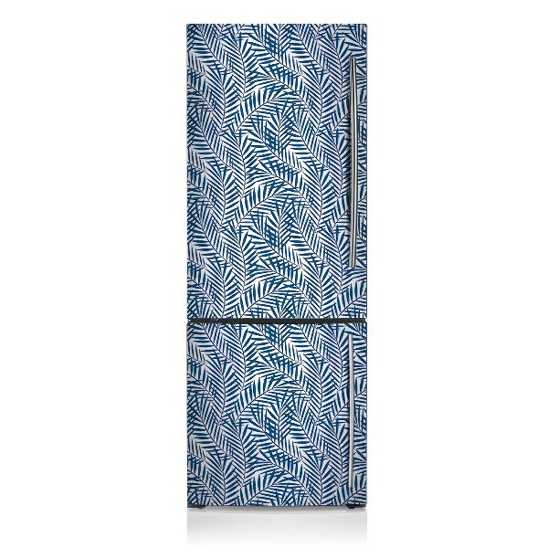 Magnetic refrigerator cover Geometric leaves