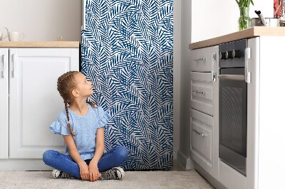 Magnetic refrigerator cover Geometric leaves