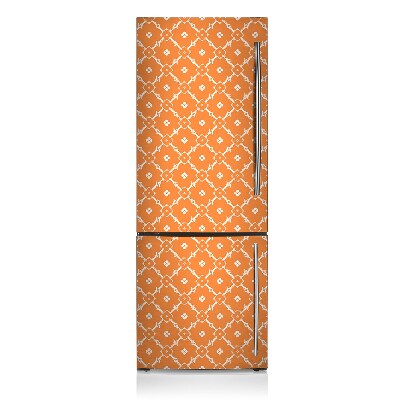 Magnetic refrigerator cover Orange flowers