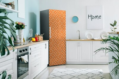 Magnetic refrigerator cover Orange flowers