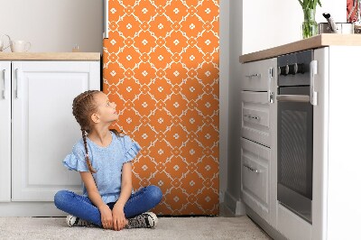 Magnetic refrigerator cover Orange flowers