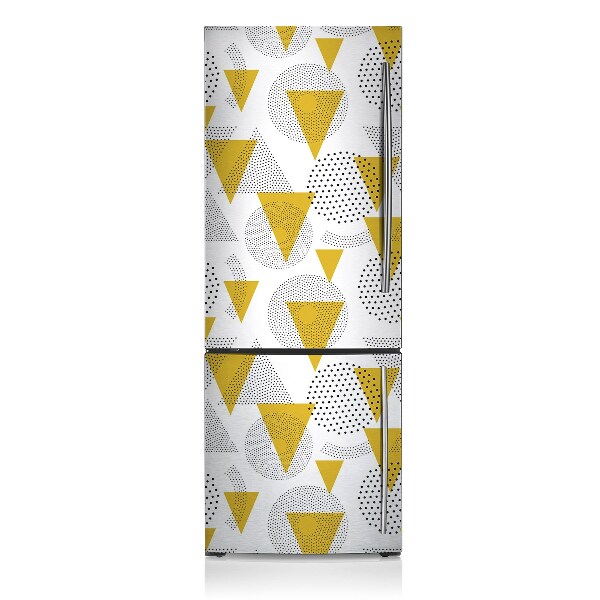 Decoration refrigerator cover Circles and triangles