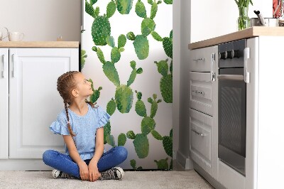 Decoration refrigerator cover Painted cactus