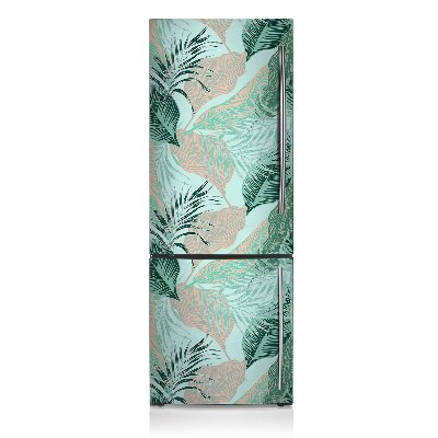 Decoration refrigerator cover Tropical leaves