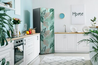 Decoration refrigerator cover Tropical leaves