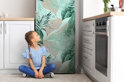 Decoration refrigerator cover Tropical leaves