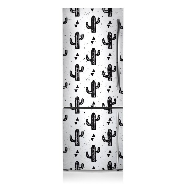 Decoration refrigerator cover Black cactus