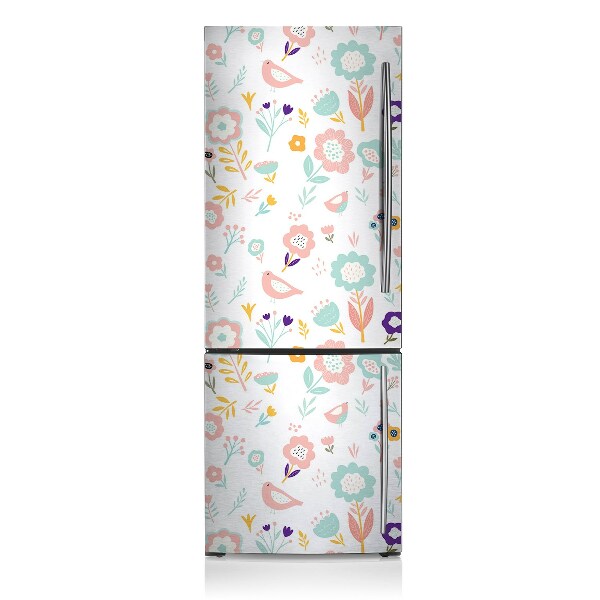 Decoration refrigerator cover Painted sparrows