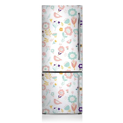 Decoration refrigerator cover Painted sparrows