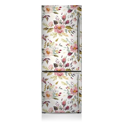 Decoration refrigerator cover Vintage field flowers