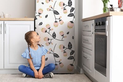 Decoration refrigerator cover Spring flowers