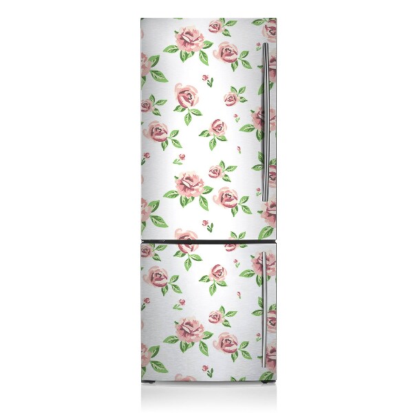 Decoration refrigerator cover Pastel flowers