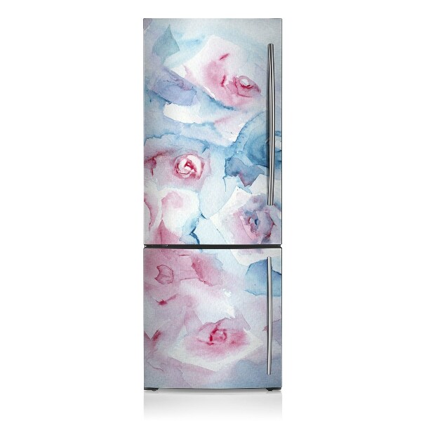 Decoration refrigerator cover Pastel flowers