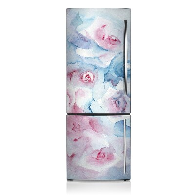 Decoration refrigerator cover Pastel flowers