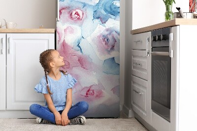 Decoration refrigerator cover Pastel flowers