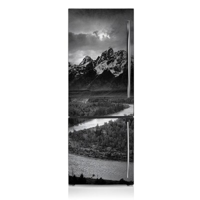 Decoration refrigerator cover Dark mountain