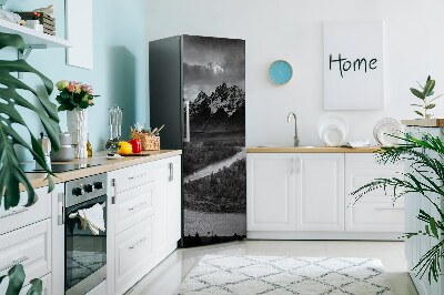 Decoration refrigerator cover Dark mountain