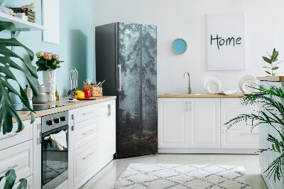 Decoration refrigerator cover Foggy forest