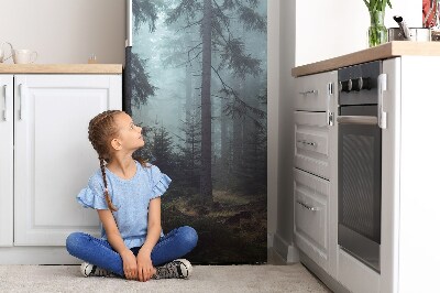 Decoration refrigerator cover Foggy forest