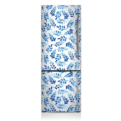 Decoration refrigerator cover Blue watercolor