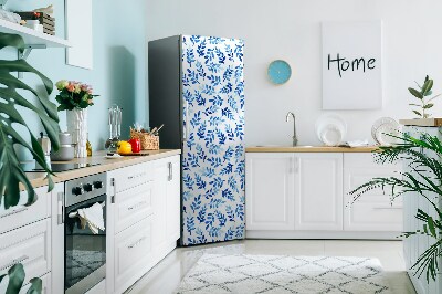 Decoration refrigerator cover Blue watercolor