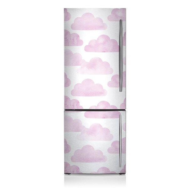 Decoration refrigerator cover Pink clouds