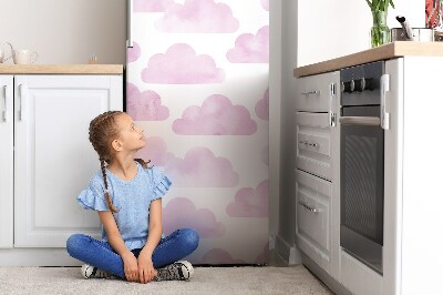 Decoration refrigerator cover Pink clouds