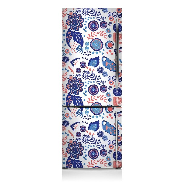 Decoration refrigerator cover Flowers abstraction