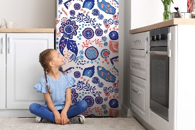 Decoration refrigerator cover Flowers abstraction