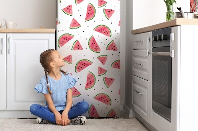 Decoration refrigerator cover Rain with watermelon