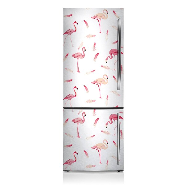 Decoration refrigerator cover Flamingo