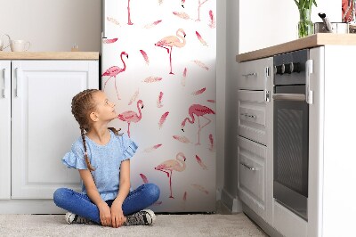 Decoration refrigerator cover Flamingo