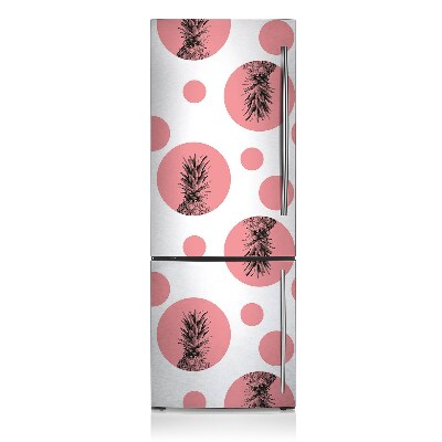 Decoration refrigerator cover Pink pineapple