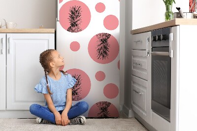 Decoration refrigerator cover Pink pineapple