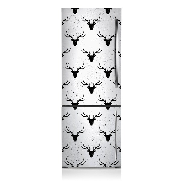 Decoration refrigerator cover Black deer pattern