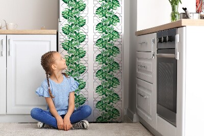 Decoration refrigerator cover Geometric lines