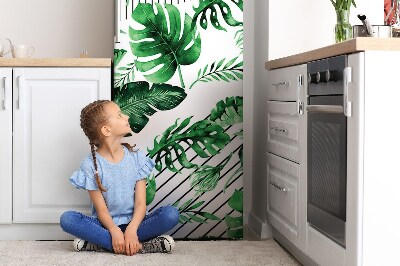 Decoration refrigerator cover Dots and leaves