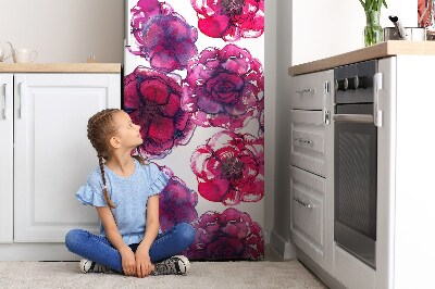 Magnetic refrigerator cover Red roses