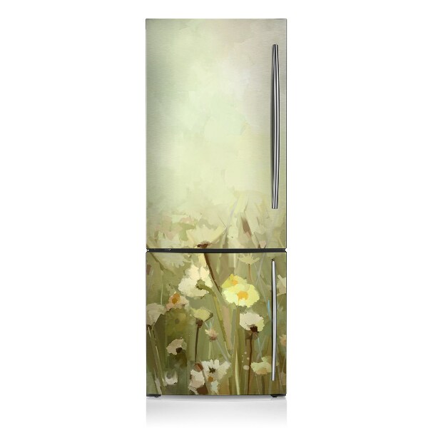 Decoration refrigerator cover Field flowers