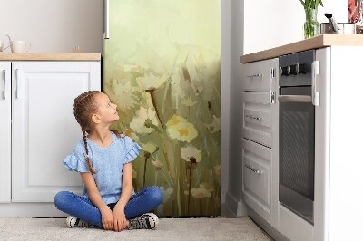 Decoration refrigerator cover Field flowers