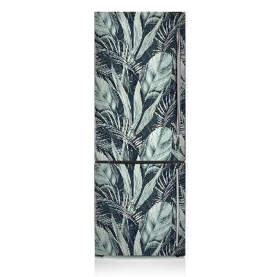 Magnetic refrigerator cover Exotic leaves