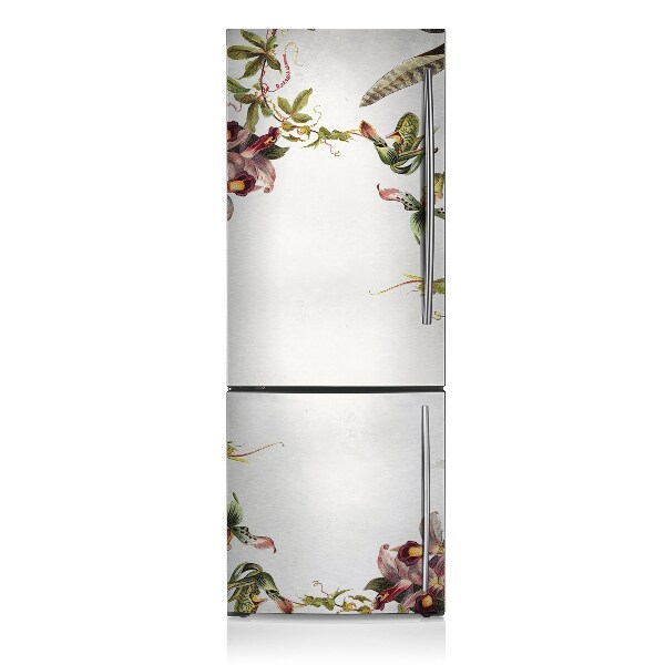 Magnetic refrigerator cover Exotic flora