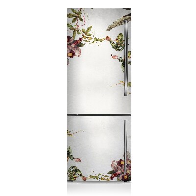 Magnetic refrigerator cover Exotic flora