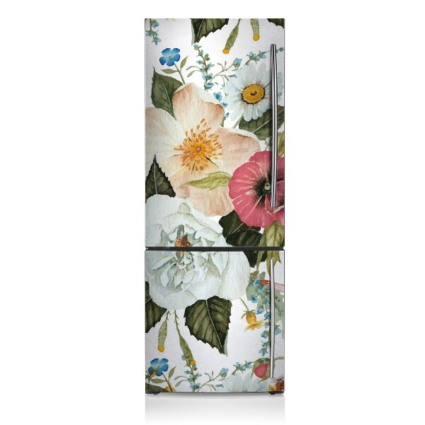 Magnetic refrigerator cover Field bouquet