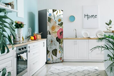 Magnetic refrigerator cover Field bouquet