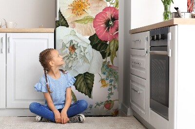 Magnetic refrigerator cover Field bouquet