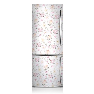 Magnetic refrigerator cover Watercolor flowers