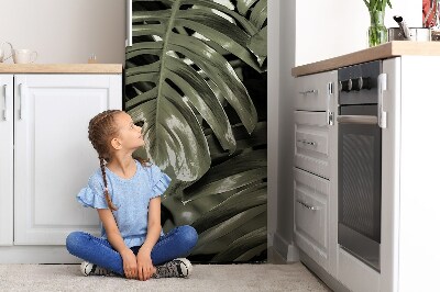 Magnetic refrigerator cover Banana leaves