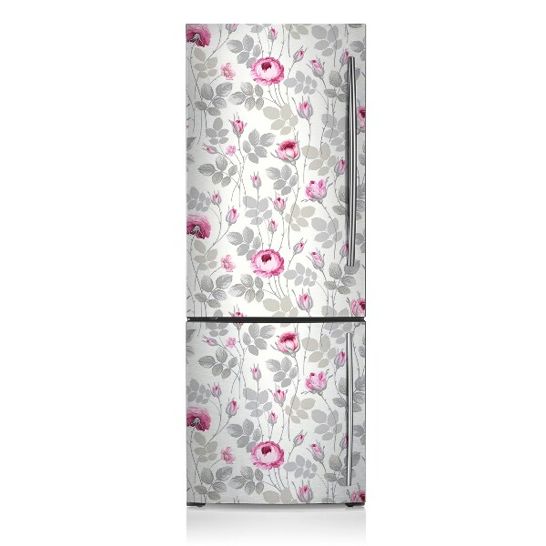 Magnetic refrigerator cover Pastel roses