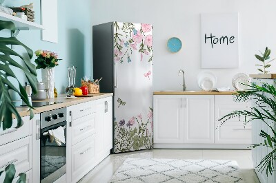 Magnetic refrigerator cover Spring flowers